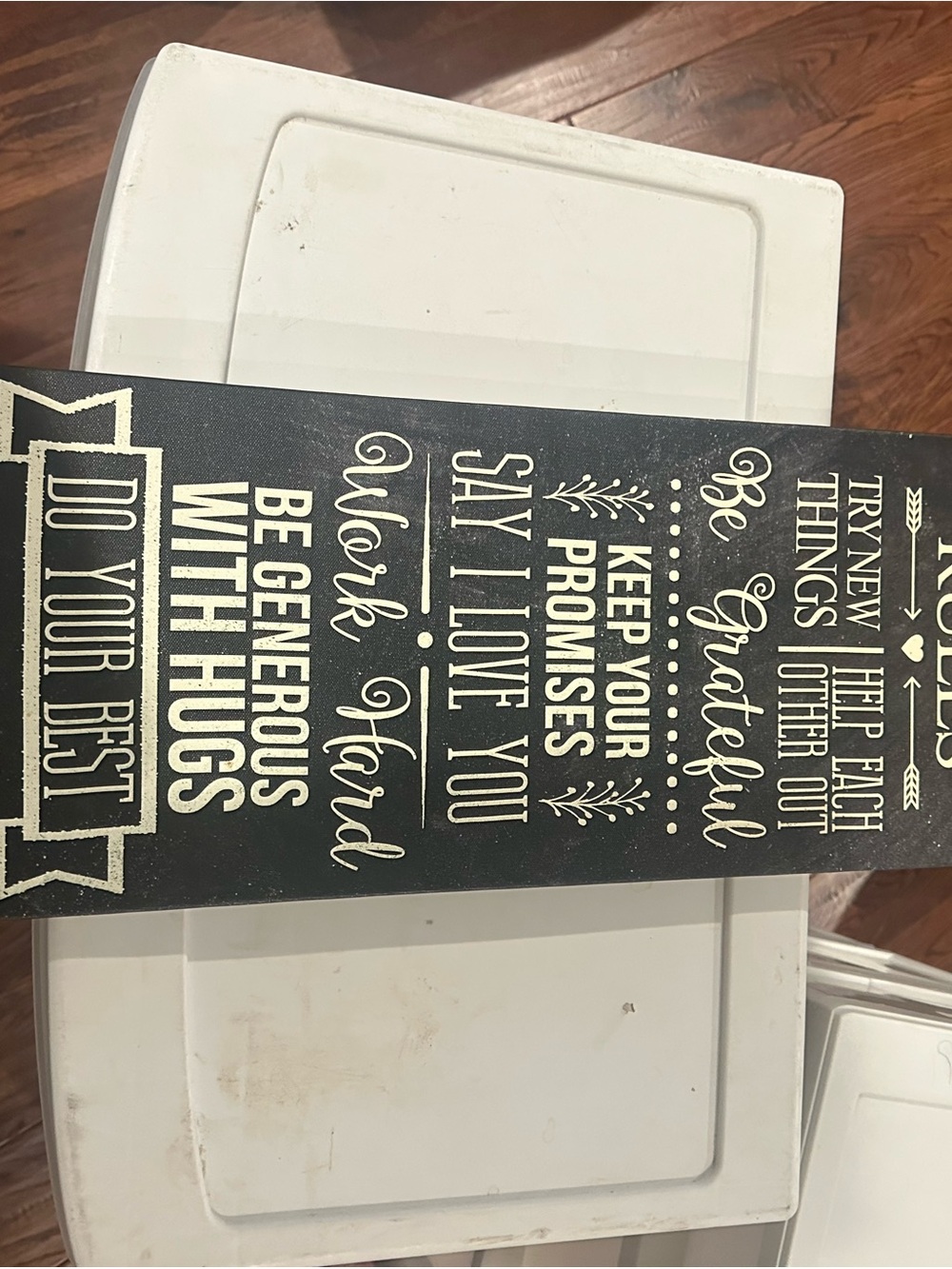 Inspirational Wall Sign - Black and Cream Typography
